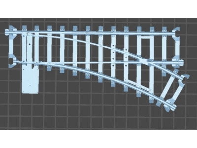 Railway Switch (Right / 3d-printed) - image 1