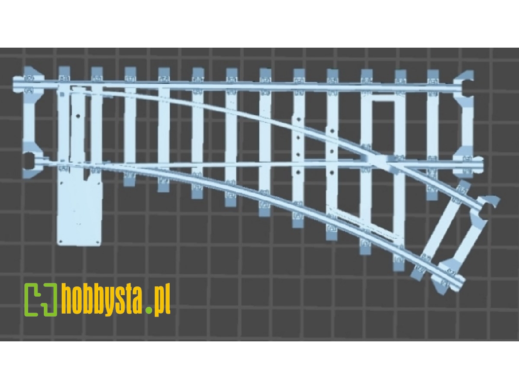 Railway Switch (Right / 3d-printed) - image 1