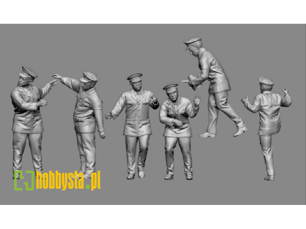 German Reichsbahn Personel (6 Figures / 3d-printed) - image 1
