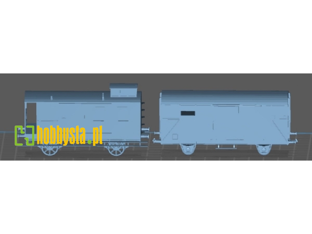 Narrow Gauge Baggage Wagon And Goods Wagon (3d-printed) - image 1