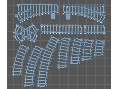 Track And Points For 600 Mm Narrow Gauge (3d-printed) - image 1