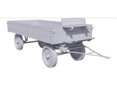 Trailer For Lanz Tractor With Rubber Tyres (3d-printed) - image 1