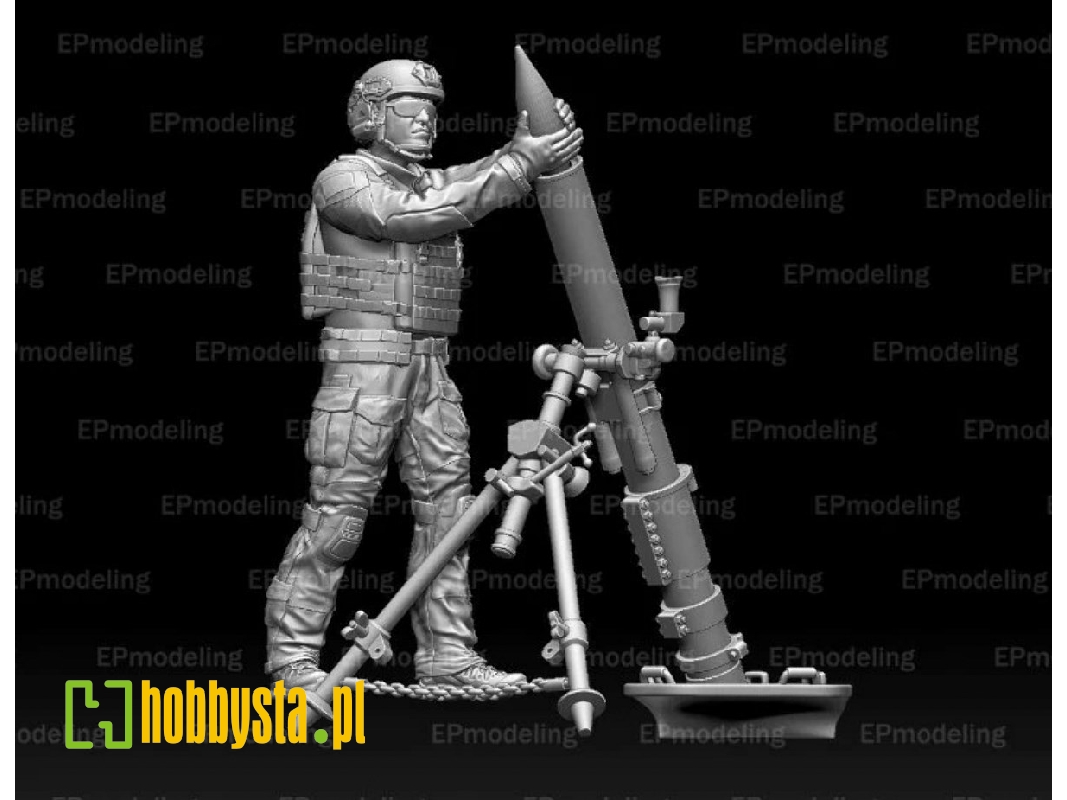 Modern Us Soldier With 120 Mm Grenade Launcher - image 1
