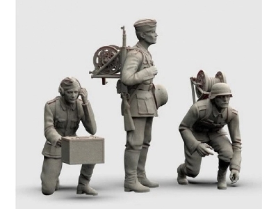 3 German Soldiers Telephone Squad - image 1