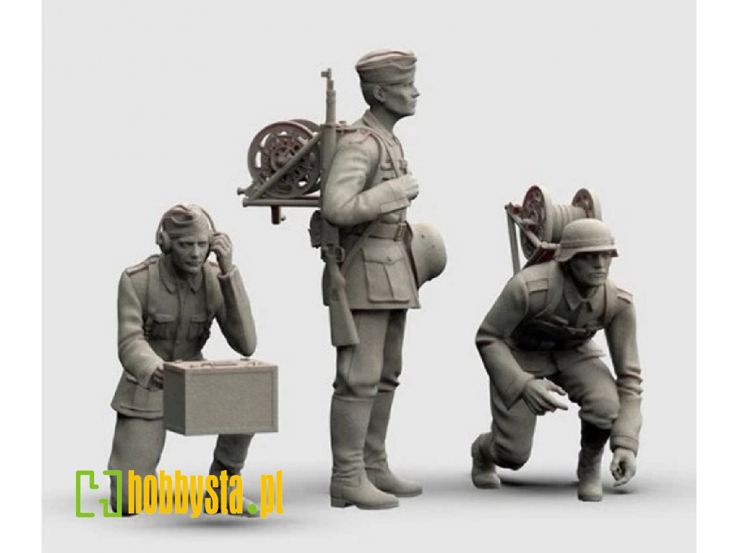 3 German Soldiers Telephone Squad - image 1