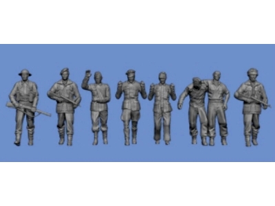 3 English Soldiers With 5 German Prisoners - image 1