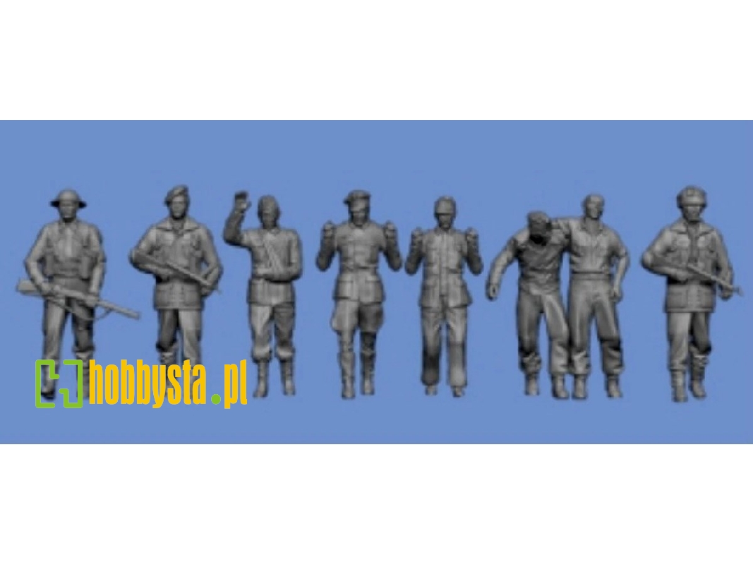 3 English Soldiers With 5 German Prisoners - image 1