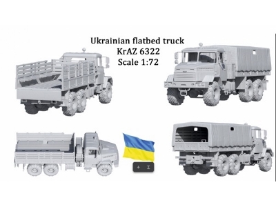 Ukrainian Flatbed Truck Kraz 6322 - image 1
