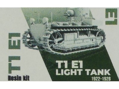 English Light Tank T1 E1 1922-1928 - image 1
