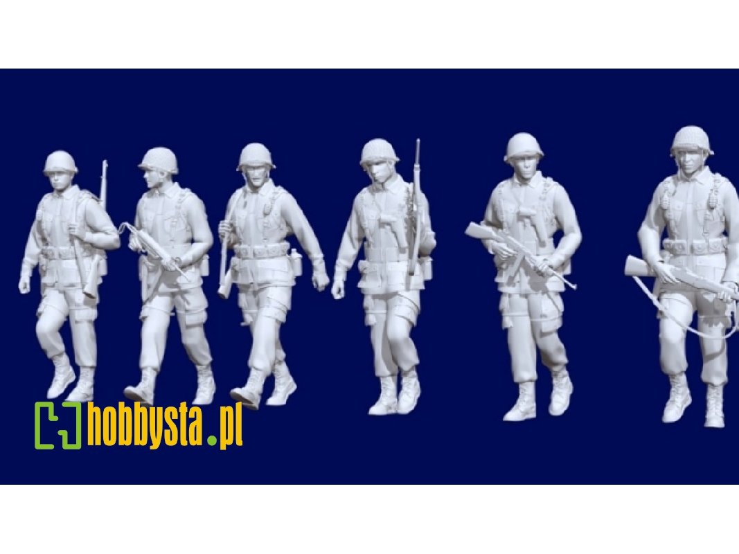 6 Us Soldiers Marching (Iiww Period) - image 1