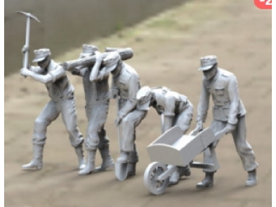 German Wwii Pioneers (5 Figures) - image 1