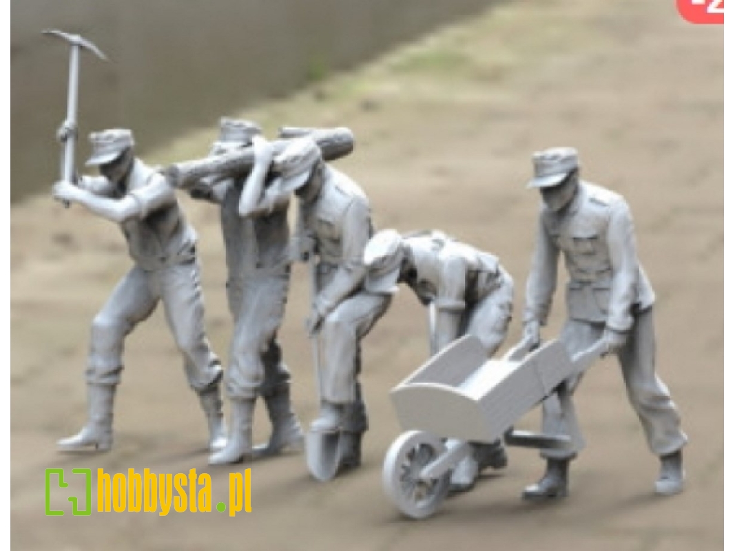 German Wwii Pioneers (5 Figures) - image 1