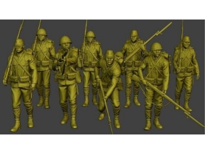 Japanese Infantrymen Standing (8 Figures) - image 1