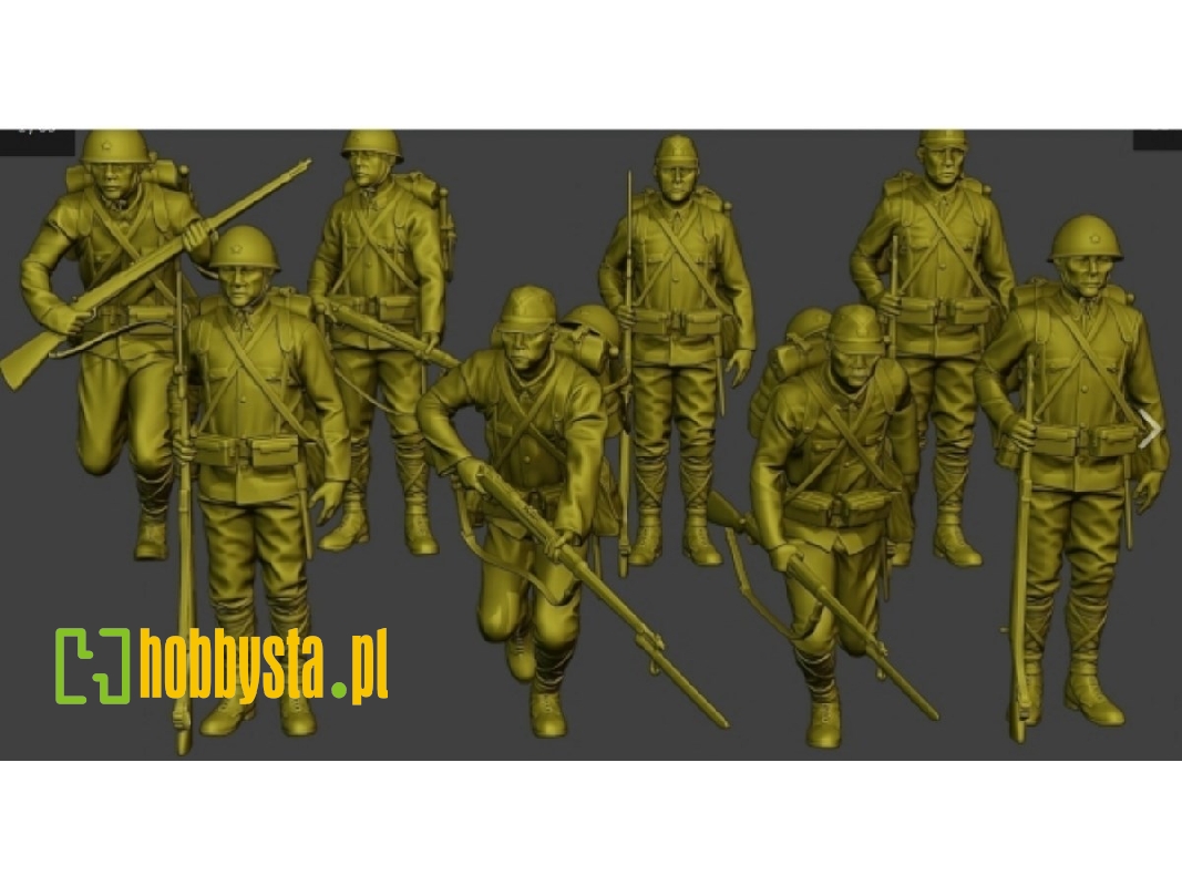 Japanese Infantry Attacking No. 1 (8 Figures) - image 1