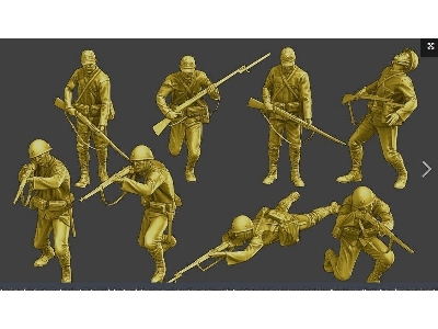 Japanese Infantry Attacking No. 2 (8 Figures) - image 1