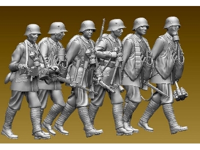German Assault Infantry Marching Wwi - image 1