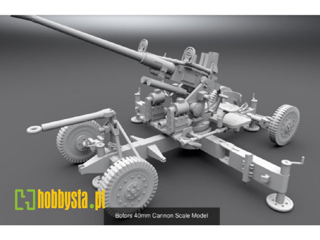 40 Mm Bofors On Wheel Mount (3d-printed) - image 1