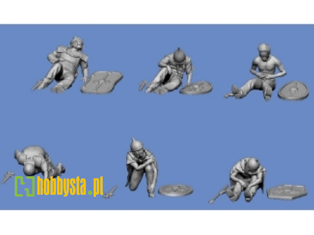 Celts Wounded Or Dead (6 Figures / 3d-printed) - image 1