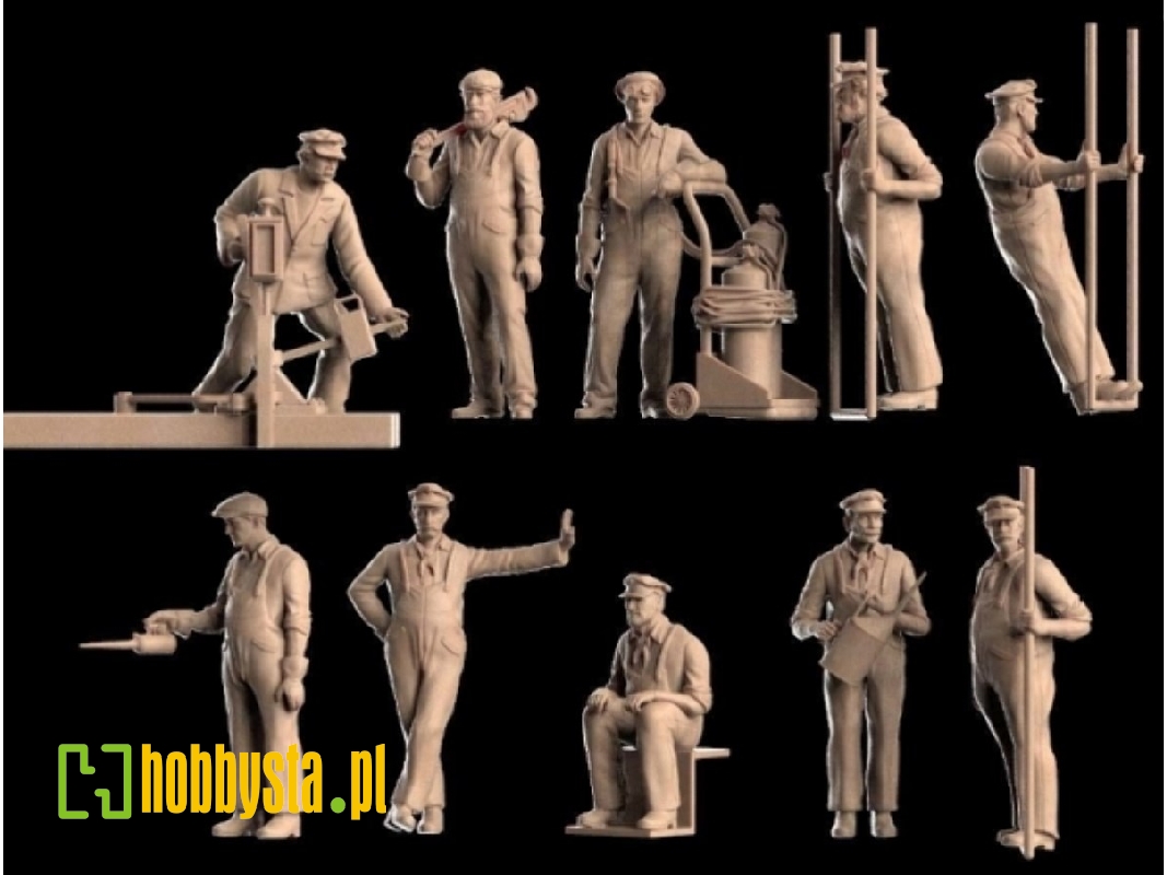 Locomotive Crew (11 Figures) - image 1