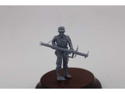 German Wwii Tank Hunter Standing With Panzerschreck - image 2