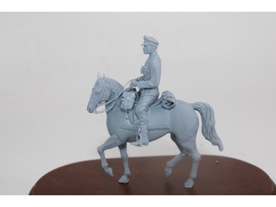 German Wwii Officer Of The Waffen Ss On Horseback - image 1