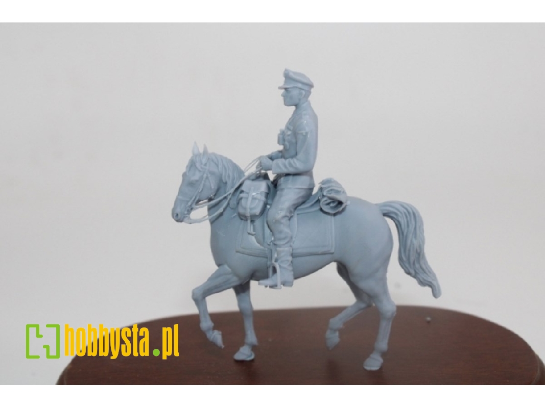 German Wwii Officer Of The Waffen Ss On Horseback - image 1 German Wwii Officer Of The Waffen Ss On Horseback - image 1