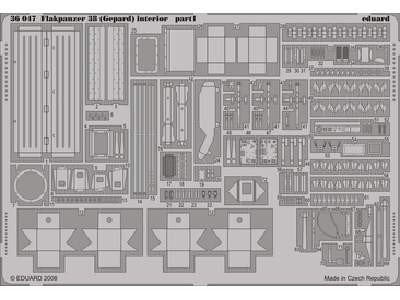 Flakpanzer 38 (Gepard) interior 1/35 - Italeri - image 1