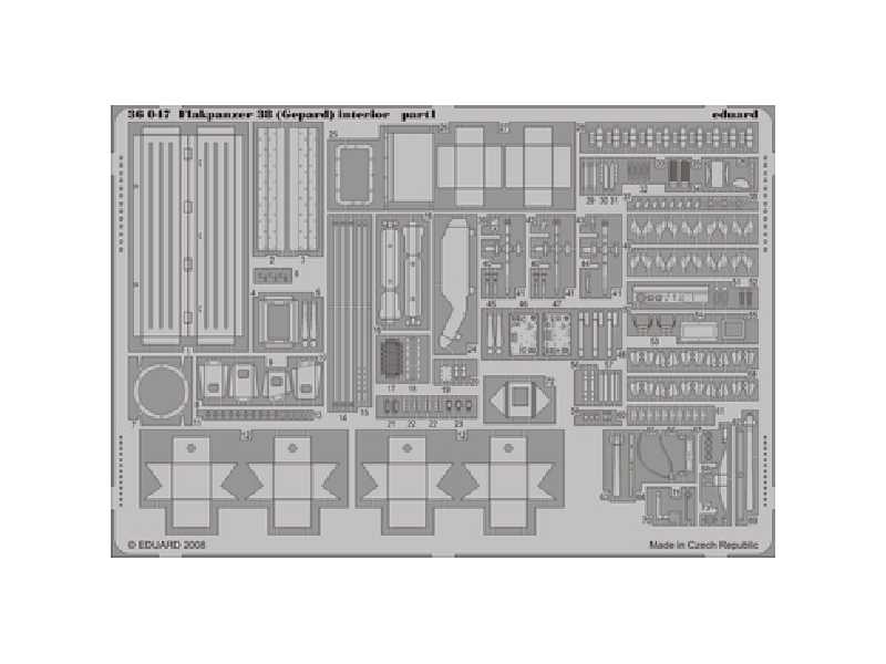 Flakpanzer 38 (Gepard) interior 1/35 - Italeri - image 1