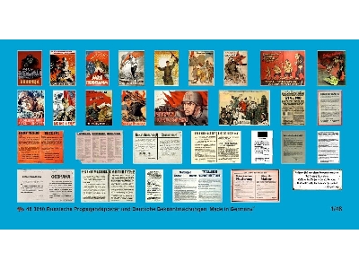 Russian Propaganda Poster And German Wall Announcements - image 1
