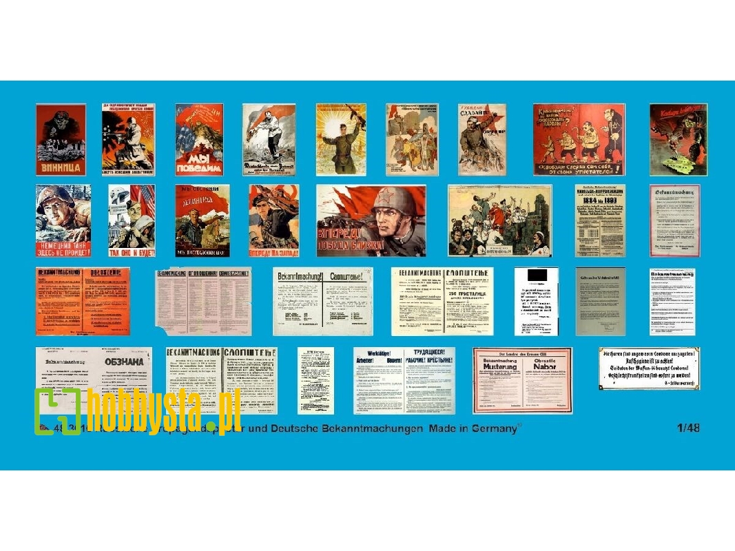 Russian Propaganda Poster And German Wall Announcements - image 1