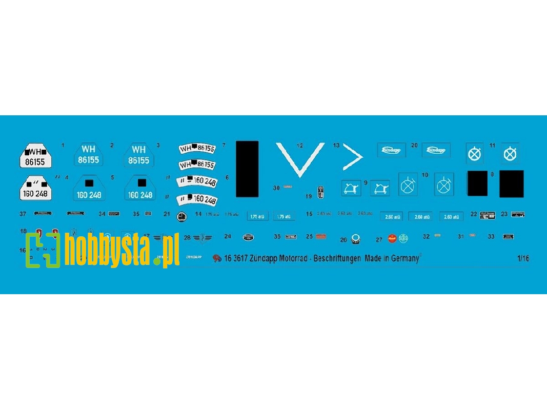 Zündapp Motorbike Markings - image 1