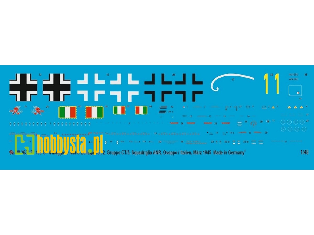 Bf 109 G-14  Maggiore Mario Bellagambi, 2. Gruppo Ct/5. Squadriglia Anr, Osoppo/Italy, March 1945 - image 1