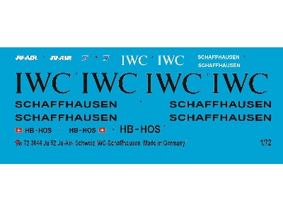 Ju 52/3m Ju Air Iwc Schaffhausen - image 1