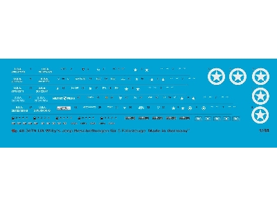 Us Military Willy's Jeep Markings For 5 Jeeps - image 1