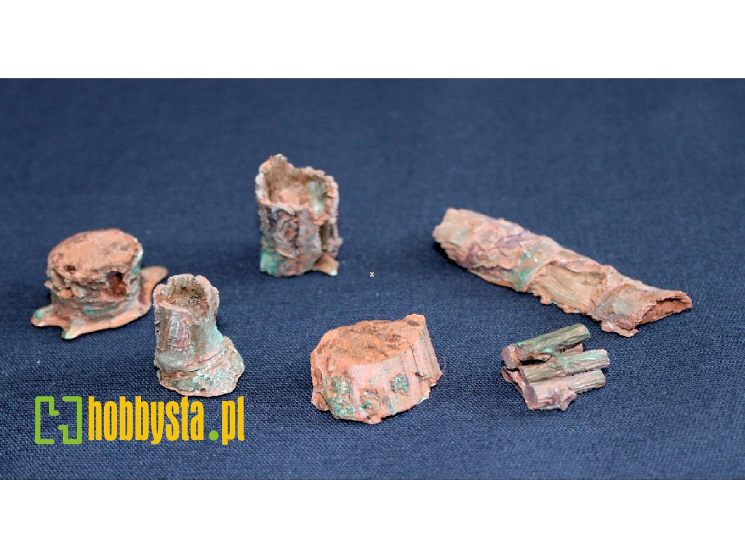 6 Resin Tree Stumps Set No. 1 - image 1