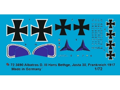 Albatros D. Iii Hans Bethge, Jasta 30, France 1917 - image 1