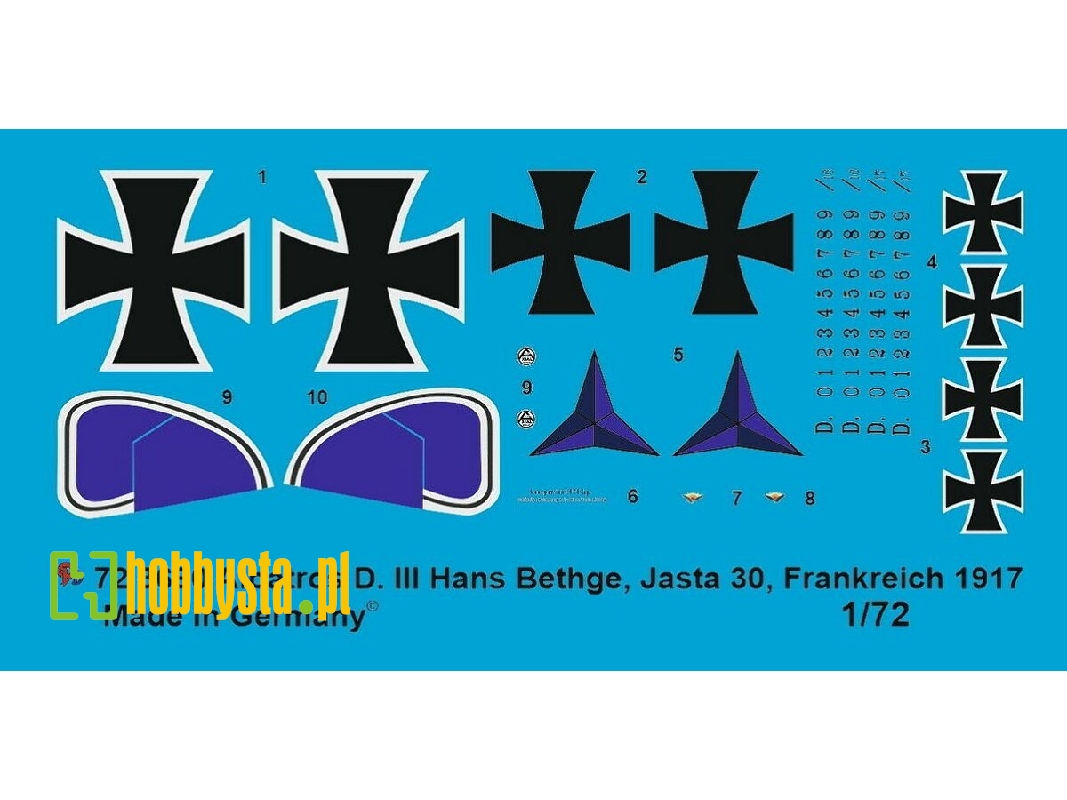 Albatros D. Iii Hans Bethge, Jasta 30, France 1917 - image 1