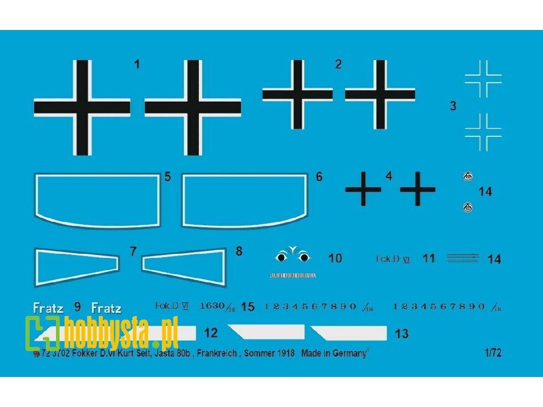 Fokker D.Vi Kurt Seit, Jasta 80b, France, Summer 1918 - image 1