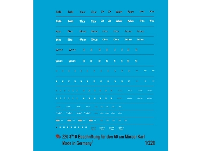 Markings For The German Heavy Mortar Karl - image 1