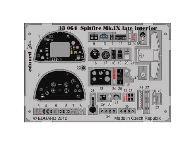 Spitfire Mk. IX late interior S. A. 1/32 - Tamiya - image 1