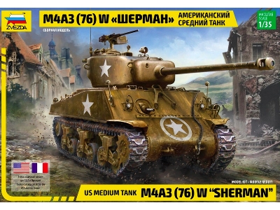 US medium tank M4A3 (76) W Sherman - image 2 US medium tank M4A3 (76) W Sherman - image 2