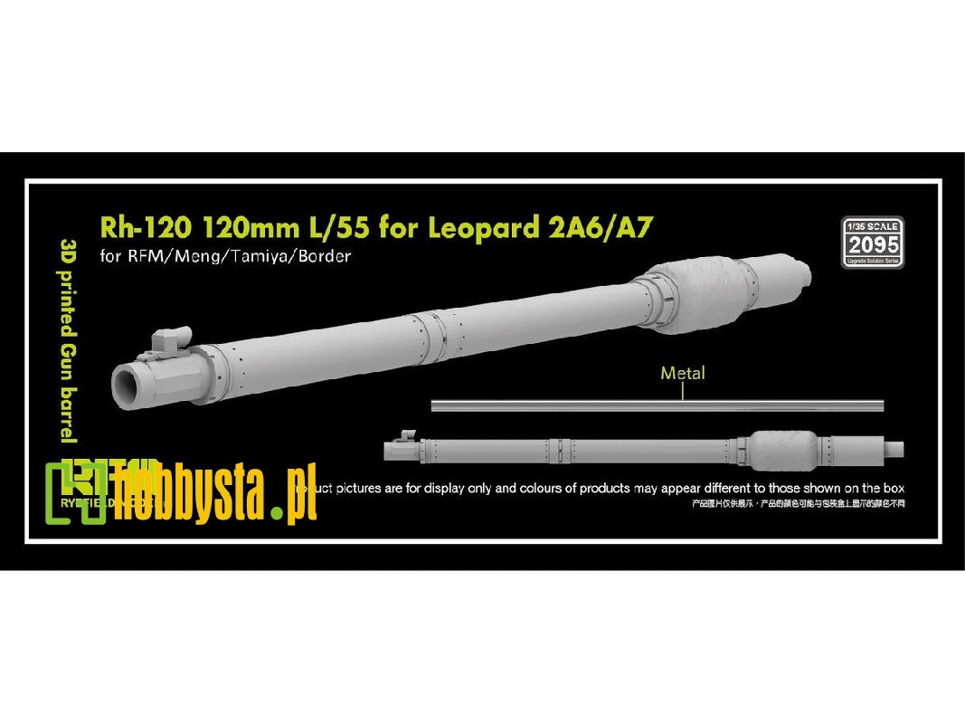 Gun Barrel M284 155mm L/39 For M109 A6/A7 Paladin  (3d-printed / For Rfm Kits) - image 1