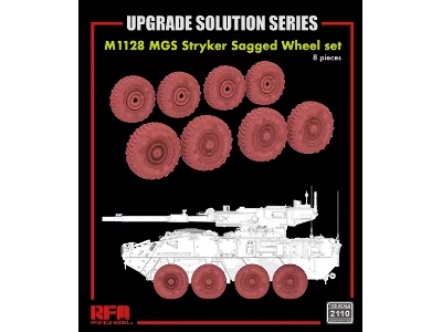 M1128 Mgs - Stryker Sagged Wheel Set (8 Pcs) - image 1