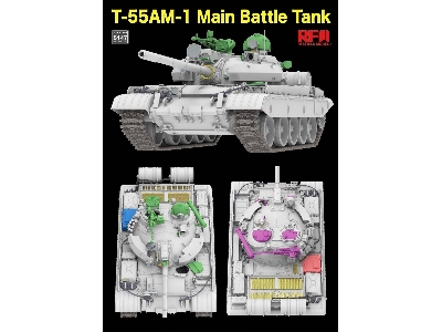 T-55 Am-1 Main Battle Tank With Workable Tracks - image 2