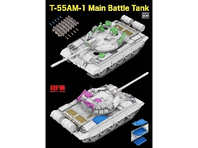 T-55 Am-1 Main Battle Tank With Workable Tracks - image 3