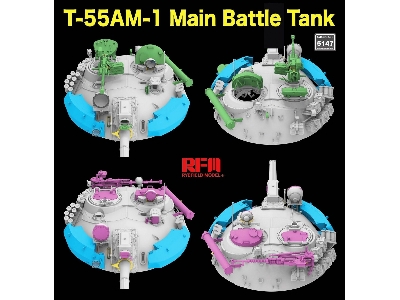 T-55 Am-1 Main Battle Tank With Workable Tracks - image 4