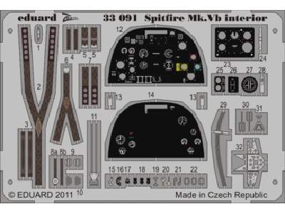 Spitfire Mk. Vb interior S. A. 1/32 - Hobby Boss - image 1