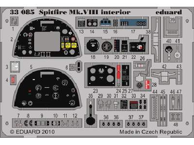 Spitfire Mk. VIII interior S. A. 1/32 - Tamiya - image 1