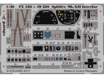 Spitfire Mk. XII interior S. A. 1/48 - Airfix - - image 1