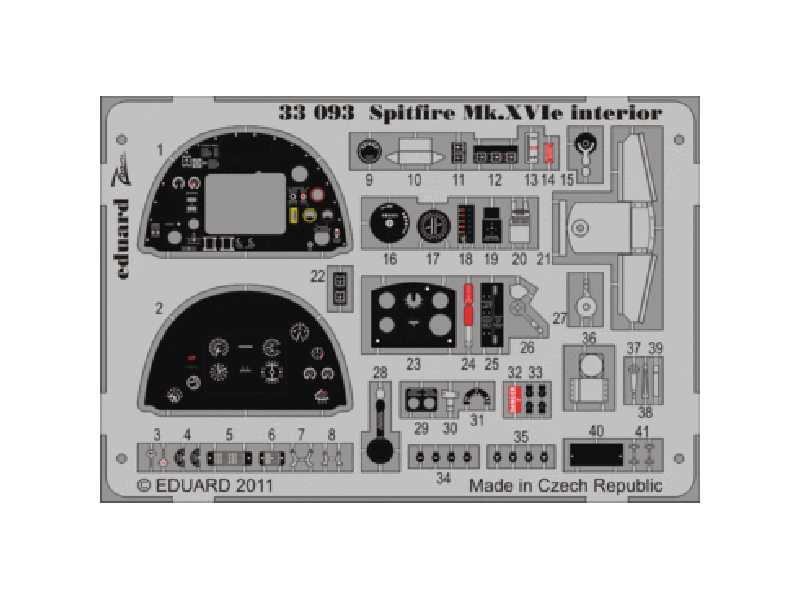 Spitfire Mk. XVIe interior S. A. 1/32 - Tamiya - image 1